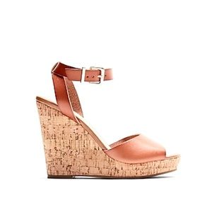 EXPRESS Cork Wedge Sandals- Very lightly worn!